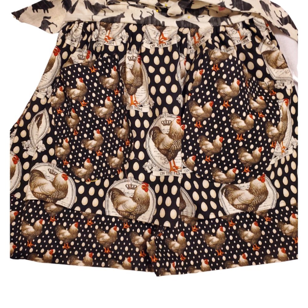 "Country Kitchen" Vintage Retro Style Apron